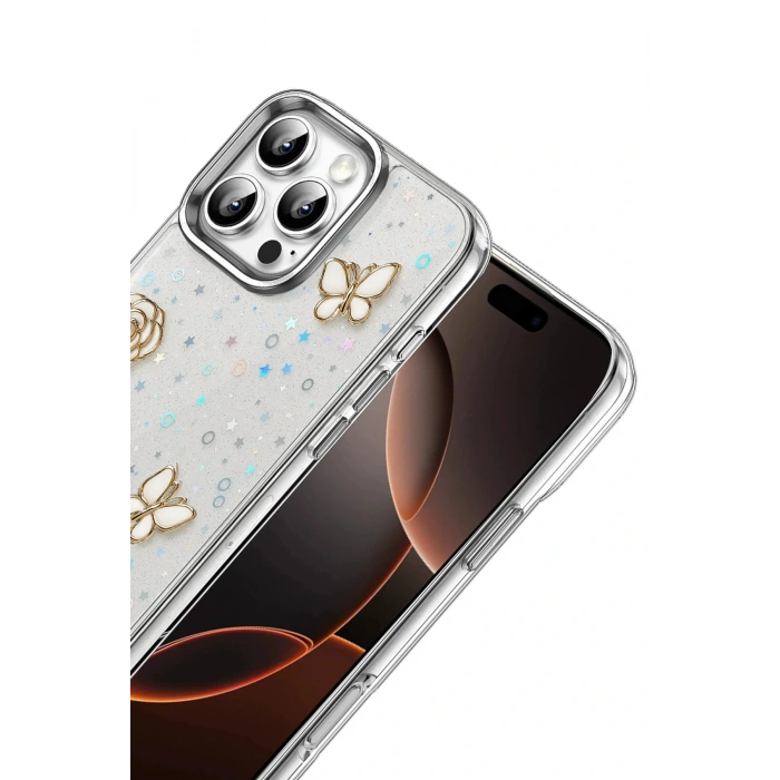 CPT05 Apple iPhone 16E Fiyonk Desenli Kapak - Desen 4