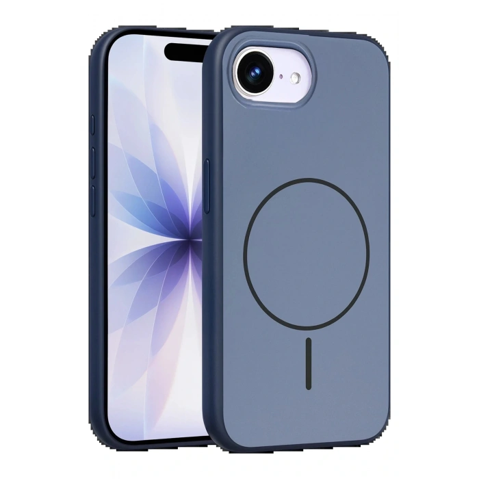 CPT05 Apple iPhone 16E Neva Magsafe Kapak - Lacivert