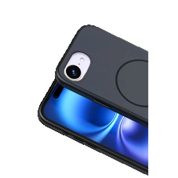 CPT05 Apple iPhone 16E Neva Magsafe Kapak - Siyah