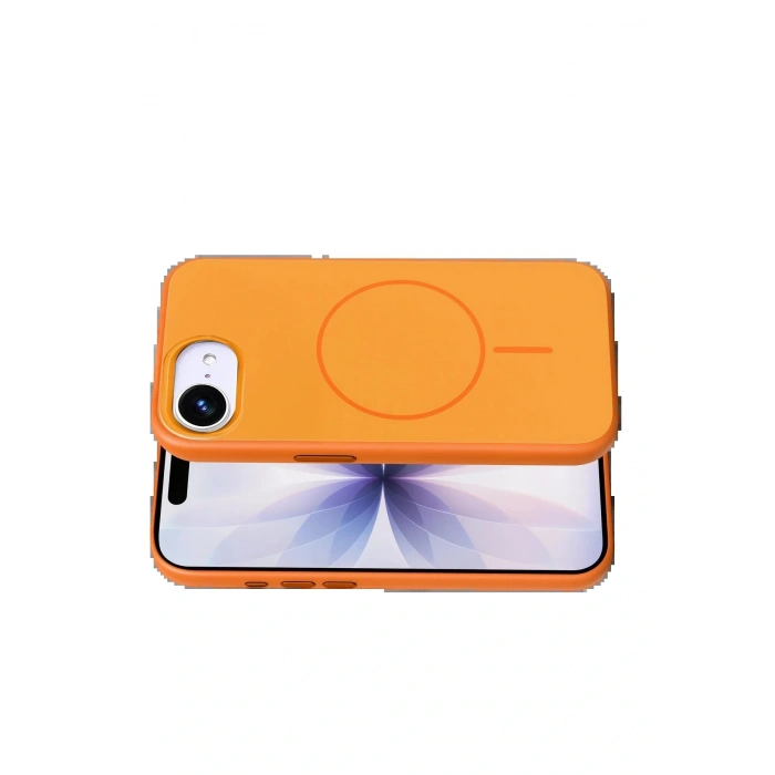 CPT05 Apple iPhone 16E Neva Magsafe Kapak - Turuncu