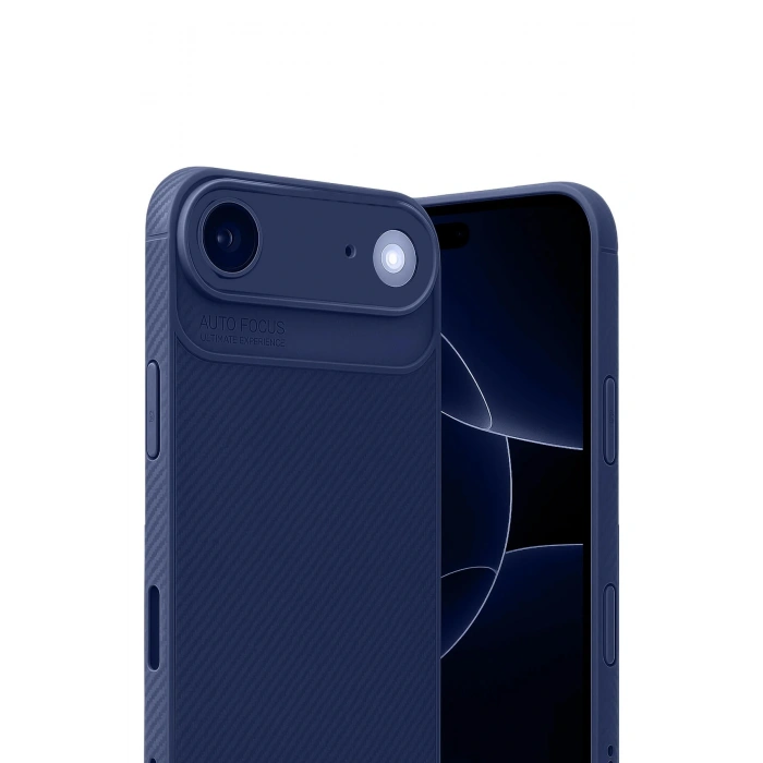 CPT05 Apple iPhone 17 Air Auto Focus Karbon Kapak - Lacivert