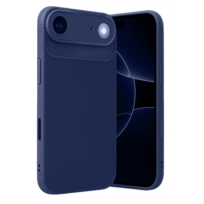 CPT05 Apple iPhone 17 Air Auto Focus Karbon Kapak - Lacivert