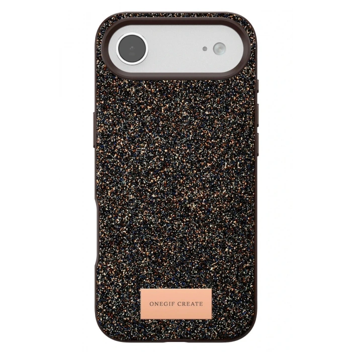 CPT05 Apple iPhone 17 Air Bright Simli Kapak - Gold