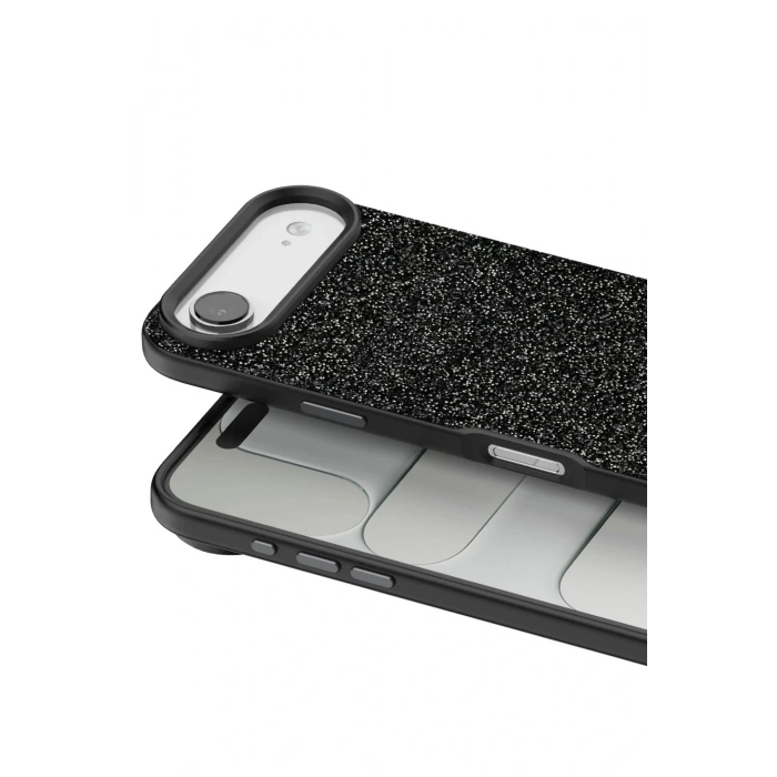 CPT05 Apple iPhone 17 Air Bright Simli Kapak - Siyah