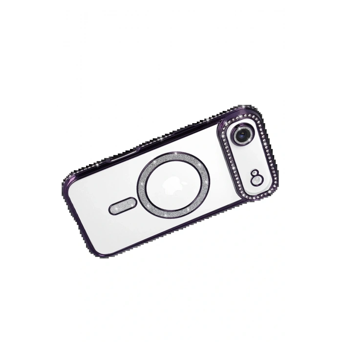 CPT05 Apple iPhone 17 Air Joke Simli Magneticsafe Kılıf - Derin Mor