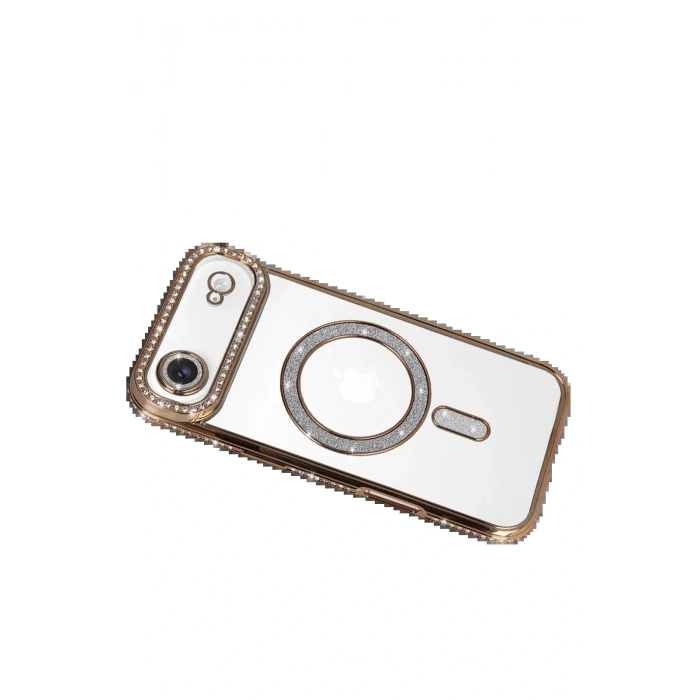 CPT05 Apple iPhone 17 Air Joke Simli Magneticsafe Kılıf - Gold