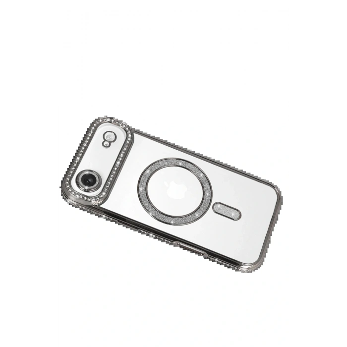 CPT05 Apple iPhone 17 Air Joke Simli Magneticsafe Kılıf - Gümüş