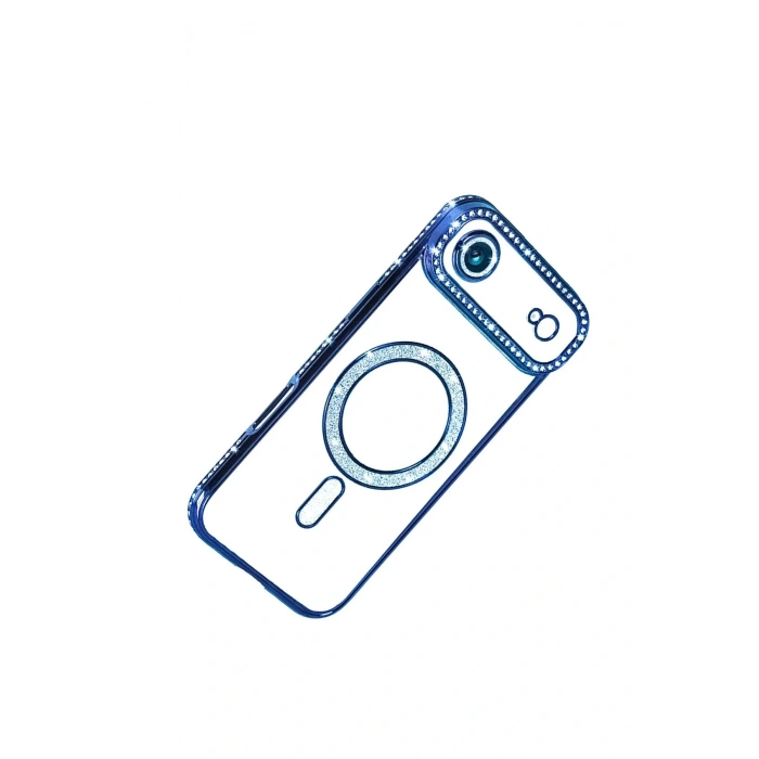 CPT05 Apple iPhone 17 Air Joke Simli Magneticsafe Kılıf - Mavi