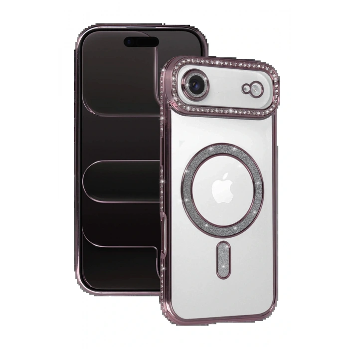 CPT05 Apple iPhone 17 Air Joke Simli Magneticsafe Kılıf - Pembe