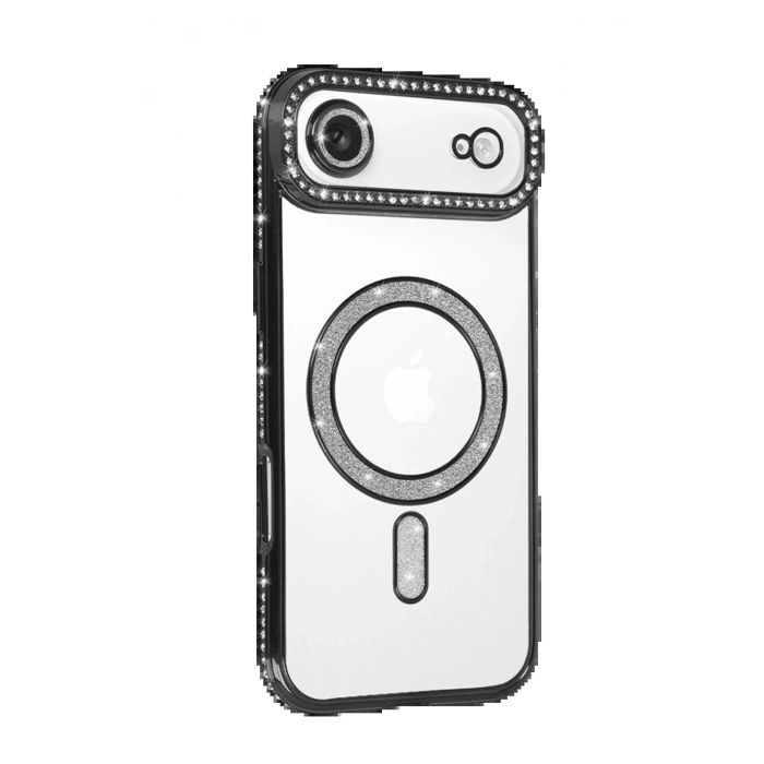 CPT05 Apple iPhone 17 Air Joke Simli Magneticsafe Kılıf - Siyah