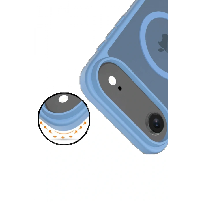 CPT05 Apple iPhone 17 Air Jota Magsafe Kapak - Açık Mavi