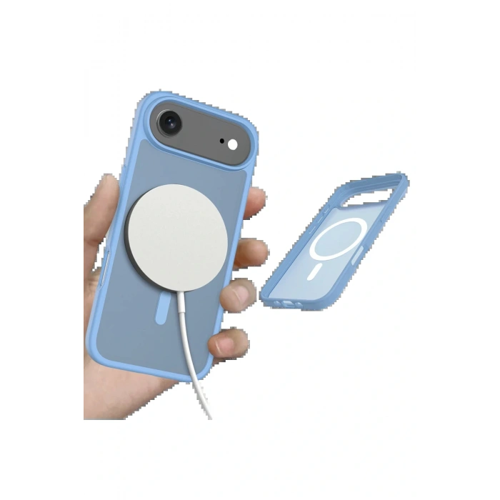 CPT05 Apple iPhone 17 Air Jota Magsafe Kapak - Açık Mavi