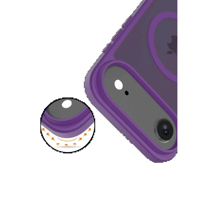 CPT05 Apple iPhone 17 Air Jota Magsafe Kapak - Derin Mor