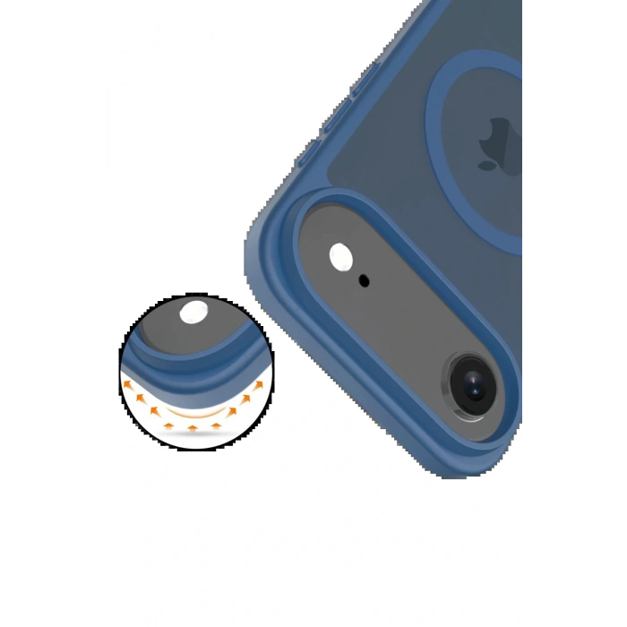 CPT05 Apple iPhone 17 Air Jota Magsafe Kapak - Lacivert