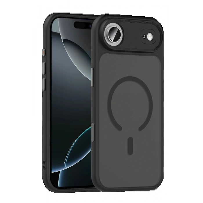 CPT05 Apple iPhone 17 Air Megane Magsafe Kapak - Siyah