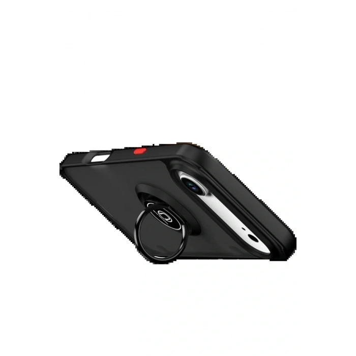 CPT05 Apple iPhone 17 Air Montreal Yüzüklü Silikon Kapak - Siyah