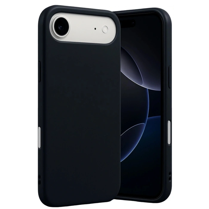 CPT05 Apple iPhone 17 Air Nano içi Kadife Silikon - Siyah