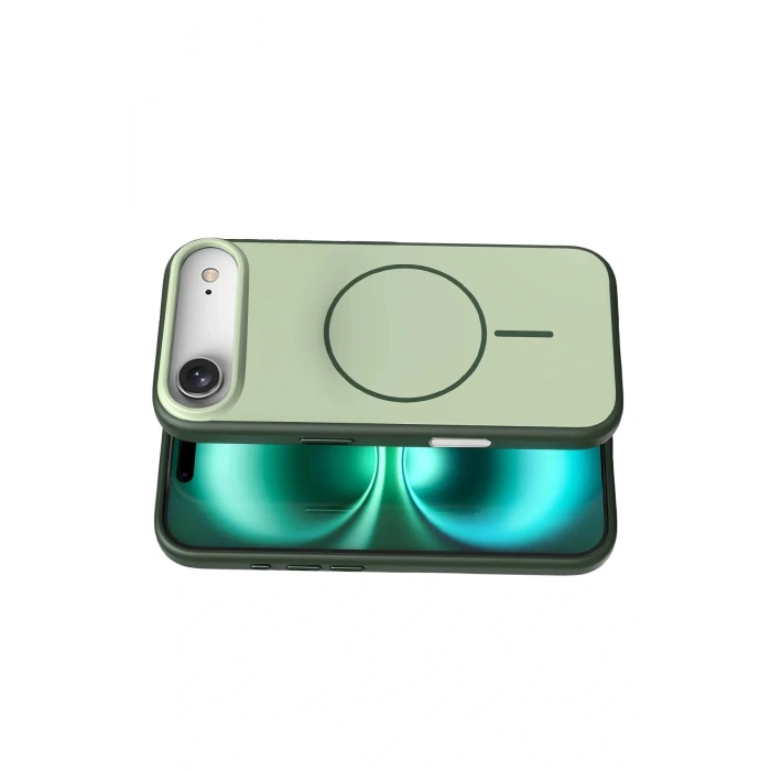 CPT05 Apple iPhone 17 Air Neva Magsafe Kapak - Koyu Yeşil