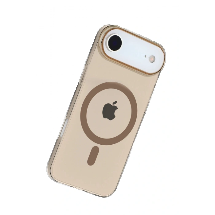 CPT05 Apple iPhone 17 Air PC Blank Magsafe Kapak - Çöl Titanyum