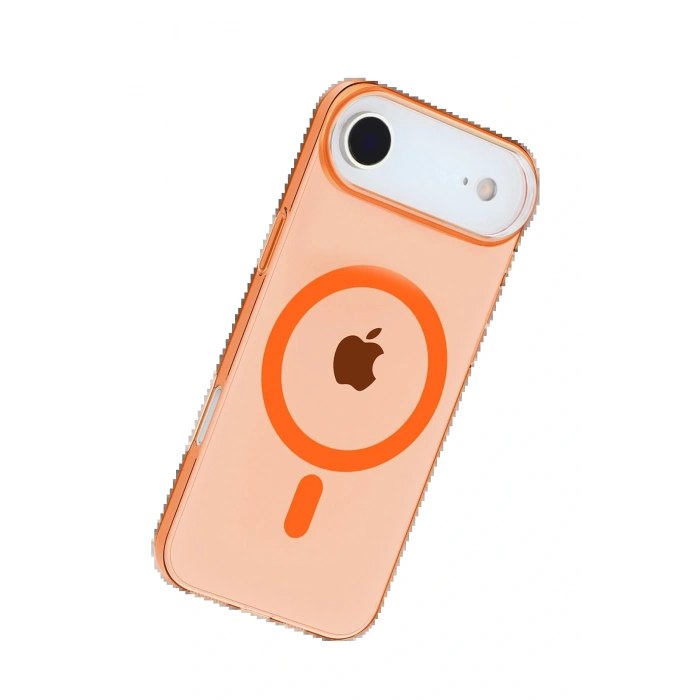 CPT05 Apple iPhone 17 Air PC Blank Magsafe Kapak - Turuncu