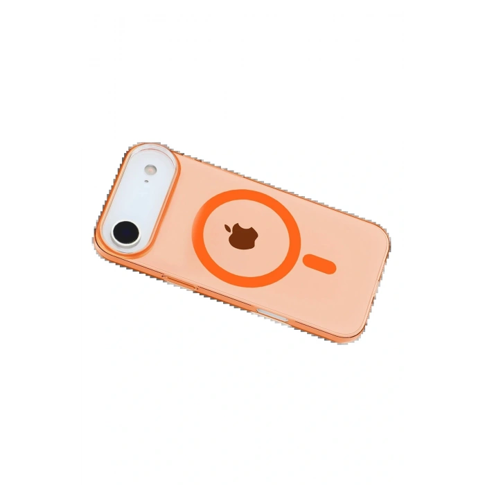 CPT05 Apple iPhone 17 Air PC Blank Magsafe Kapak - Turuncu