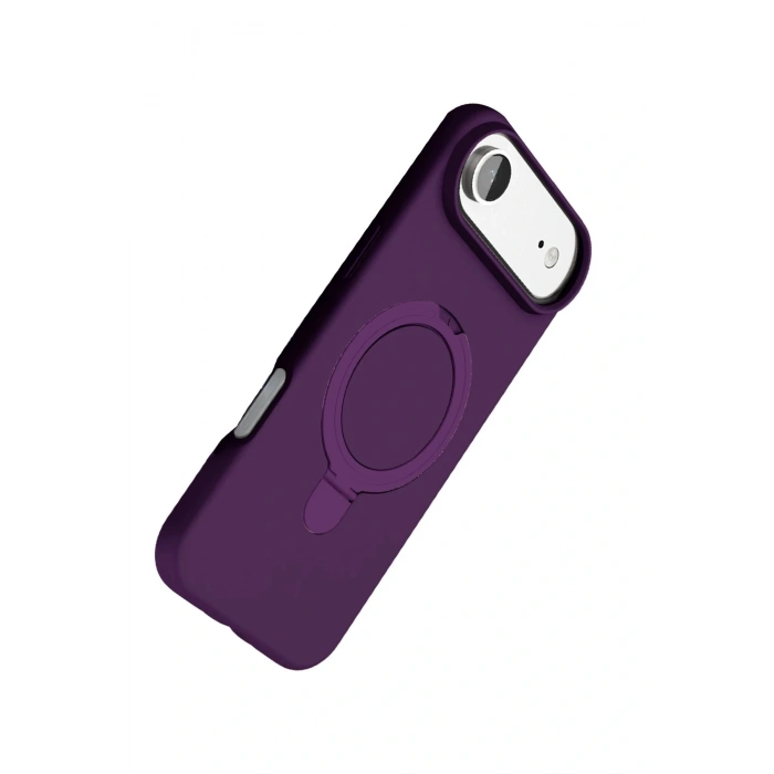 CPT05 Apple iPhone 17 Air Regal Magsafe Standlı Kapak - Derin Mor