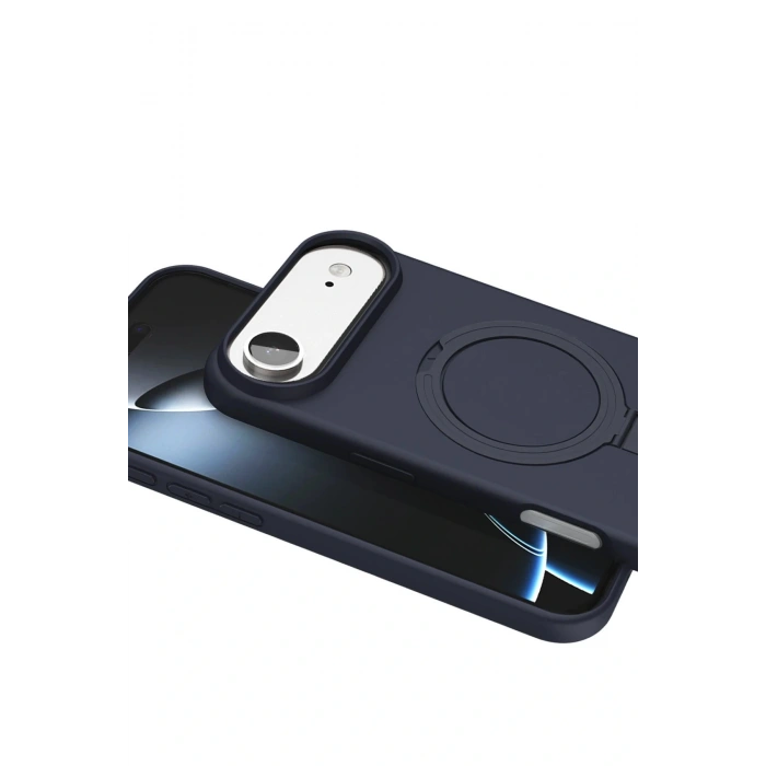 CPT05 Apple iPhone 17 Air Regal Magsafe Standlı Kapak - Lacivert