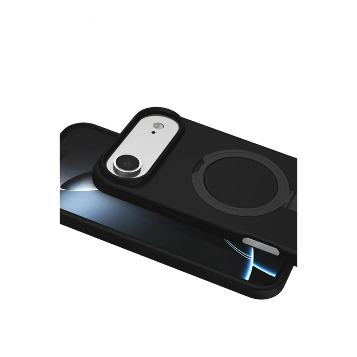 CPT05 Apple iPhone 17 Air Regal Magsafe Standlı Kapak - Siyah