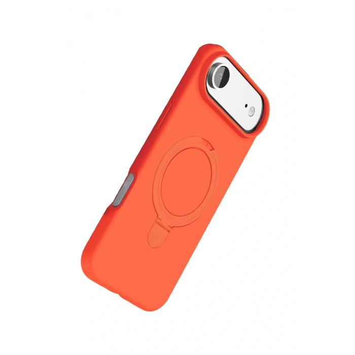 CPT05 Apple iPhone 17 Air Regal Magsafe Standlı Kapak - Turuncu