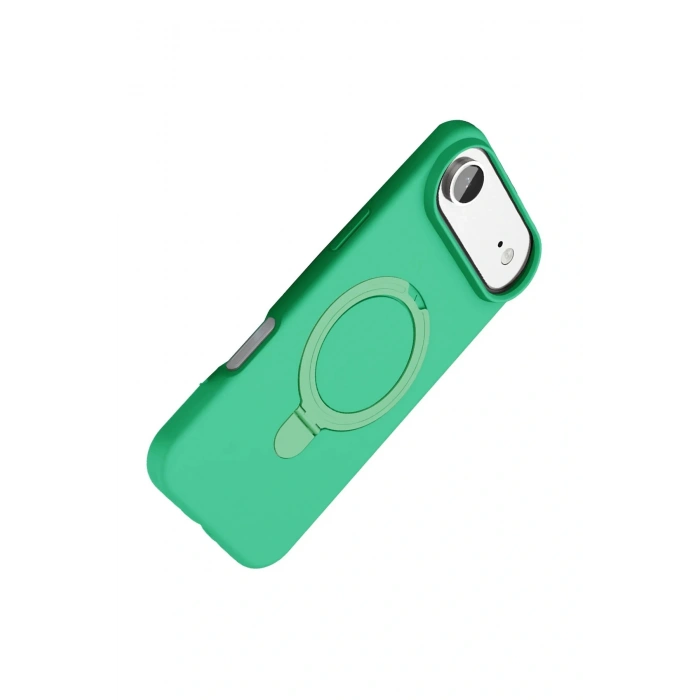 CPT05 Apple iPhone 17 Air Regal Magsafe Standlı Kapak - Yeşil
