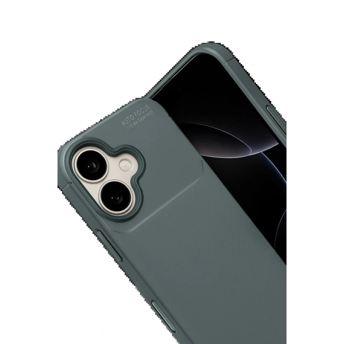 CPT05 Apple iPhone 17 Auto Focus Karbon Kapak - Gri