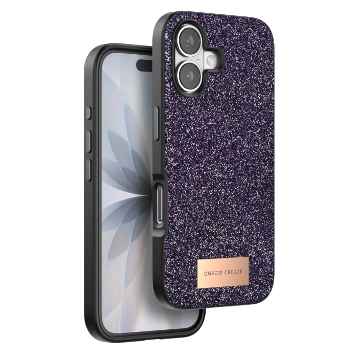 CPT05 Apple iPhone 17 Bright Simli Kapak - Derin Mor