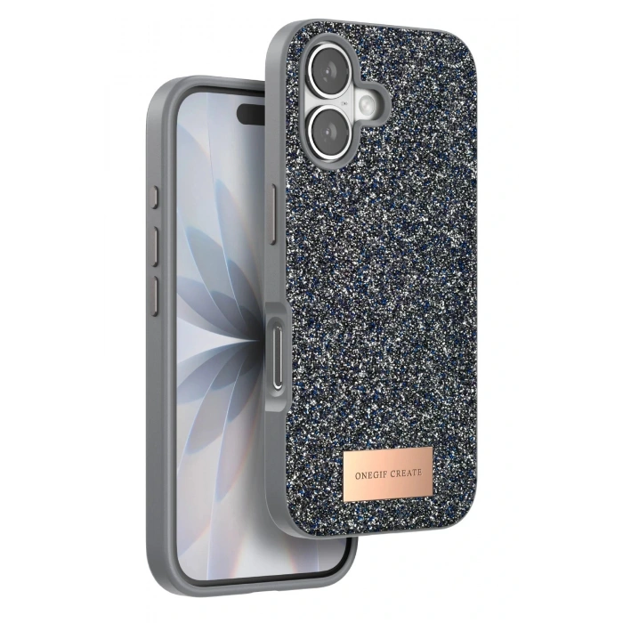 CPT05 Apple iPhone 17 Bright Simli Kapak - Gümüş