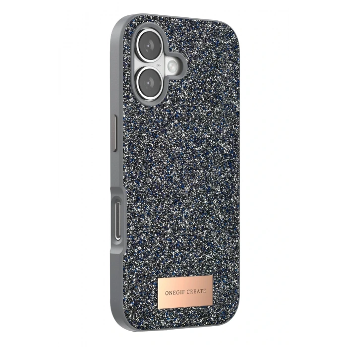 CPT05 Apple iPhone 17 Bright Simli Kapak - Gümüş