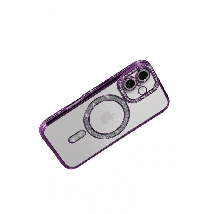 CPT05 Apple iPhone 17 Joke Simli Magneticsafe Kılıf - Derin Mor