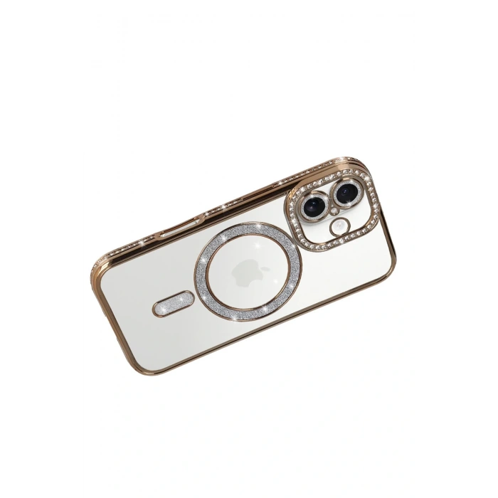 CPT05 Apple iPhone 17 Joke Simli Magneticsafe Kılıf - Gold