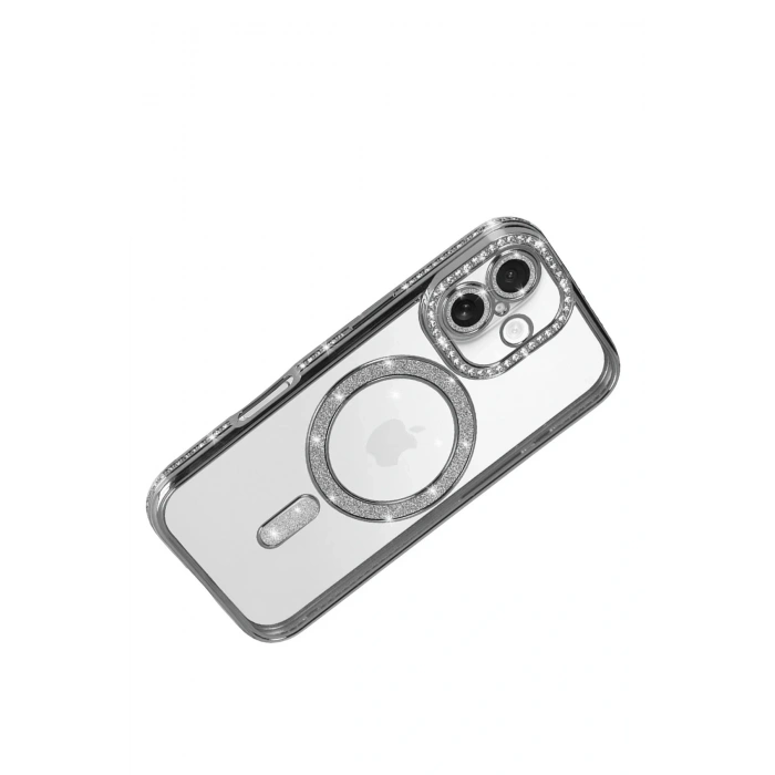 CPT05 Apple iPhone 17 Joke Simli Magneticsafe Kılıf - Gümüş