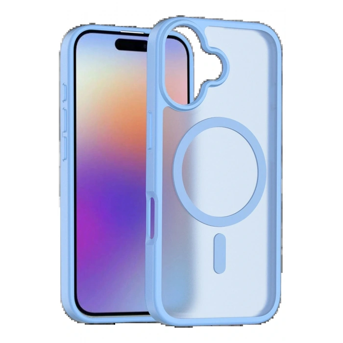 CPT05 Apple iPhone 17 Jota Magsafe Kapak - Açık Mavi