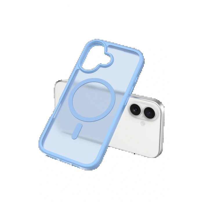 CPT05 Apple iPhone 17 Jota Magsafe Kapak - Açık Mavi