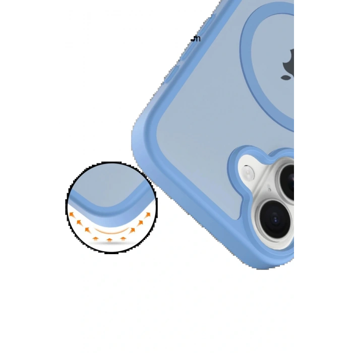 CPT05 Apple iPhone 17 Jota Magsafe Kapak - Açık Mavi