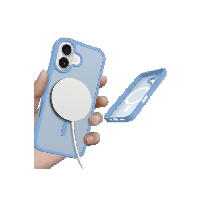 CPT05 Apple iPhone 17 Jota Magsafe Kapak - Açık Mavi