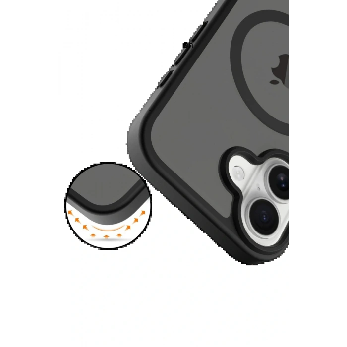 CPT05 Apple iPhone 17 Jota Magsafe Kapak - Siyah