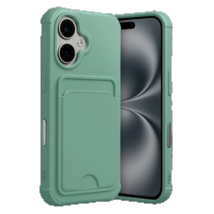 CPT05 Apple iPhone 17 Kelvin Kartvizitli Silikon - Açık Yeşil