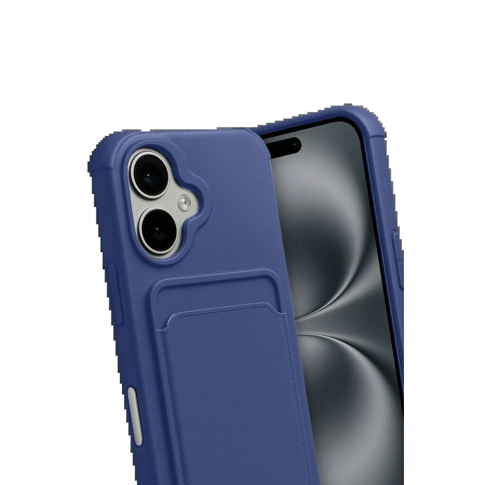 CPT05 Apple iPhone 17 Kelvin Kartvizitli Silikon - Lacivert