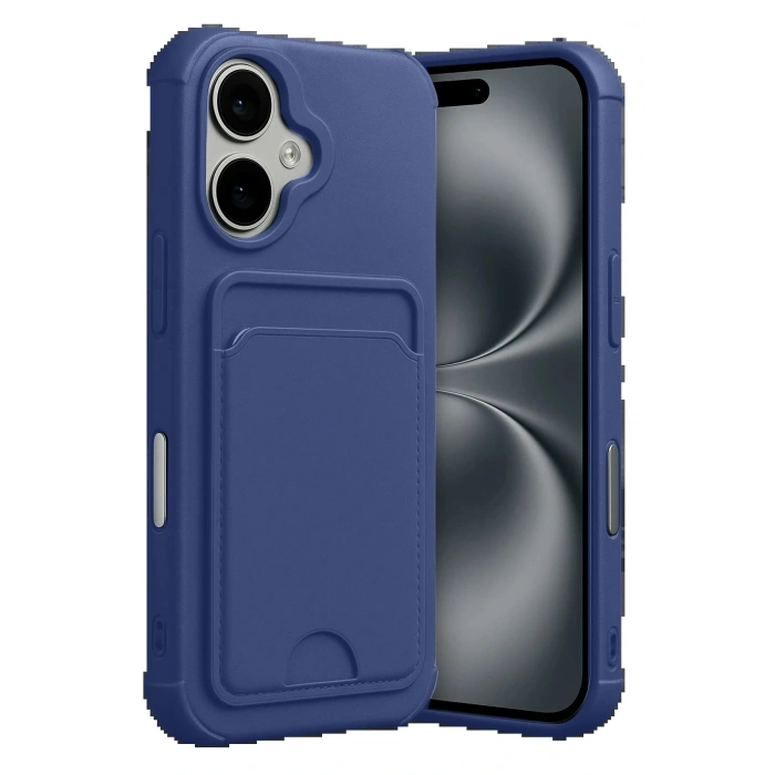 CPT05 Apple iPhone 17 Kelvin Kartvizitli Silikon - Lacivert