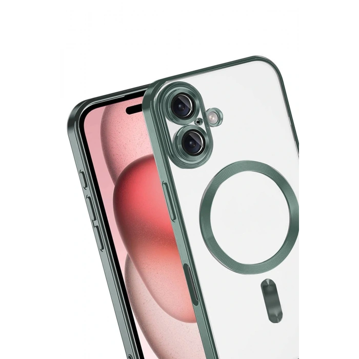 CPT05 Apple iPhone 17 Kross Magneticsafe Kapak - Koyu Yeşil