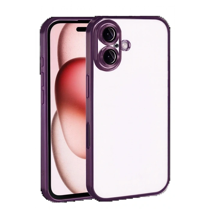 CPT05 Apple iPhone 17 Lensli Silikon - Açık Mor