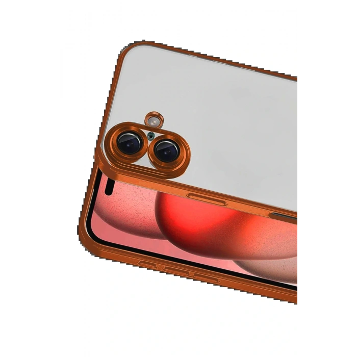 CPT05 Apple iPhone 17 Lensli Silikon - Turuncu