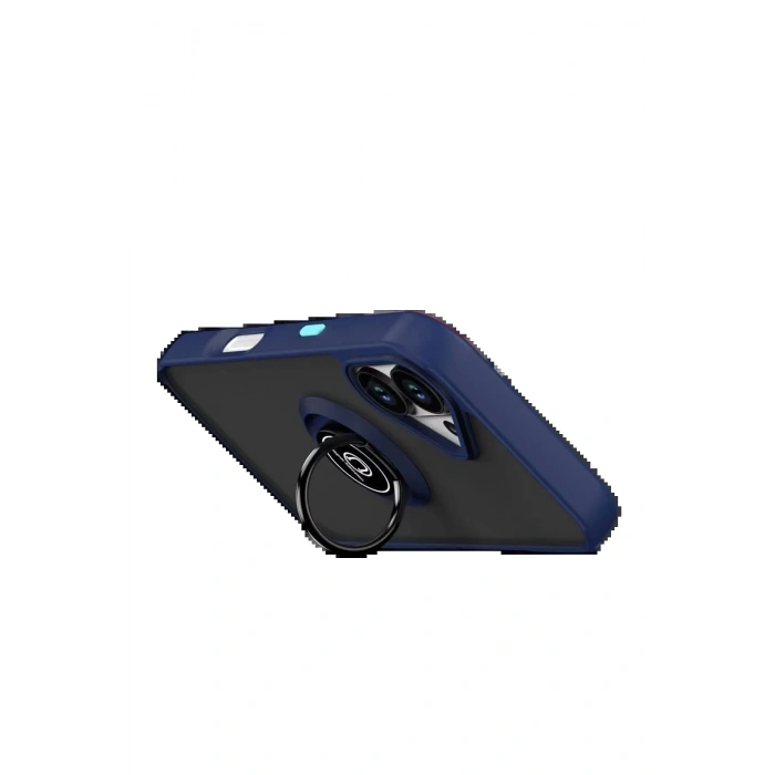 CPT05 Apple iPhone 17 Montreal Yüzüklü Silikon Kapak - Lacivert