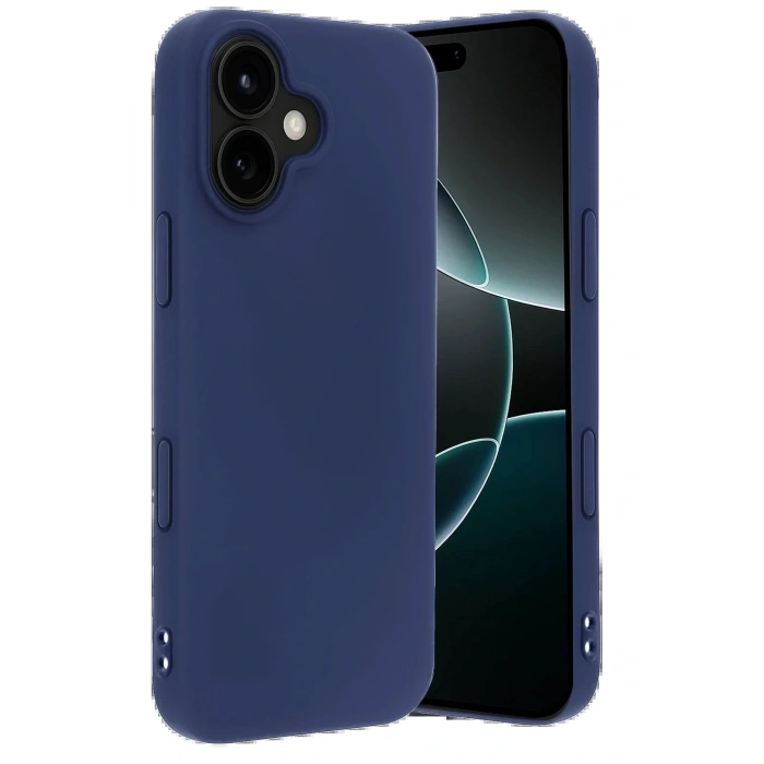 CPT05 Apple iPhone 17 Nano içi Kadife Silikon - Lacivert